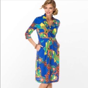 LILLY PULITZER Blayney Silk blend ruffle dress L